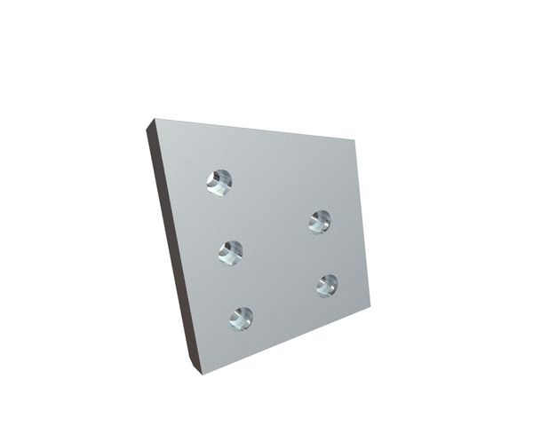 Couteau gauche 182/131x140x20, 5 perçages fraisés, tranchant 1x90°/62°, version W pour HSM GmbH + Co. KG 