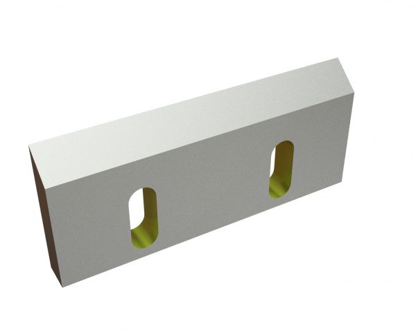 Couteau rotor centre 210x90x20, Eco Line, 2 lumières, arête 50°, version X pour Hosokawa Alpine AG 