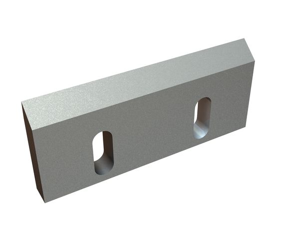 Couteau rotor centre 210x90x20, PremiumCut, 2 trous oblongs, 2x filetage M10, version Y pour Hosokawa Alpine AG 