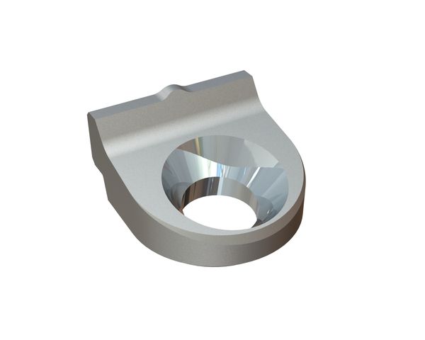Cover plate low 62x60x36, 1 countersunk hole for Lindner Recyclingtech Lindner Antares 1600