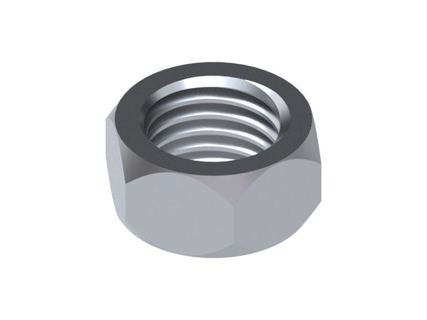 Écrou hexagonal UNF 1/2"- 20 Grade 8 ANSI B 18.2.2, zingué 