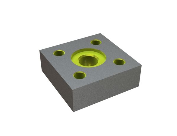 Cuchilla 108x108x38, Eco Line, 4 orificios de ajuste, rosca M30x2, versión X 