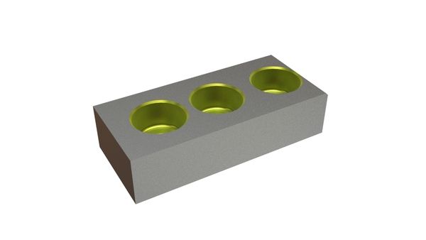 Cuchilla 115x51x27 Eco Line 3 agujeros avellanados, variante Y para Préciméca 