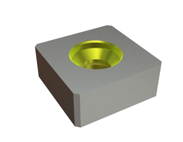 Cuchilla 117x117x47 Eco Line esquinas biseladas, variante-Y para Lindner Recyclingtech 