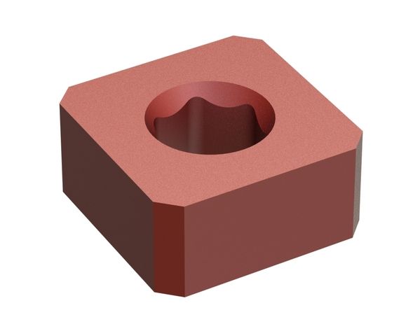 Cuchilla 130x130x60, Hardox hexagonal taladro para Untha 