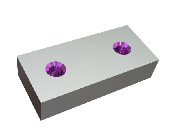 Cuchilla 172x77x38, Primus Line, 2x rosca M20, versión X para Lindner Recyclingtech Lindner Polaris 1800