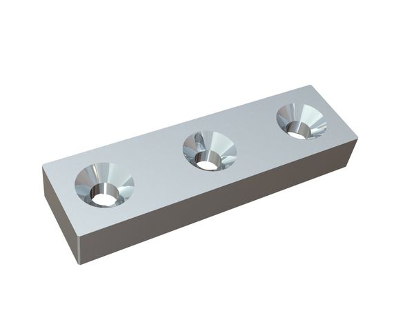 Cuchilla 195x56x28 Premium Line 3 agujeros avellanados, variante-X 