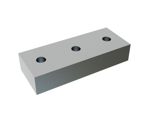 Cuchilla 196x78x38, 3 symmetrische taladrar agujeros Ø17 para Artech Recyclingtechnik GmbH 