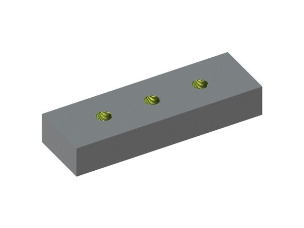 Cuchilla 197x64x32 Eco Line 3xØ14 taladrar agujeros, variante W9 