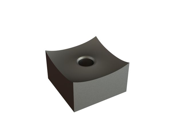Cuchilla 40x40x25, Premium Line, rosca M12, versión X para Zeno Zerkleinerungsmaschinen 