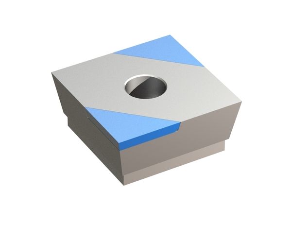 Cuchilla 43x43x19.5, Hybrid Line vanguardia 80° avellanador cónico, calidad HM = H4 para Lindner Recyclingtech 