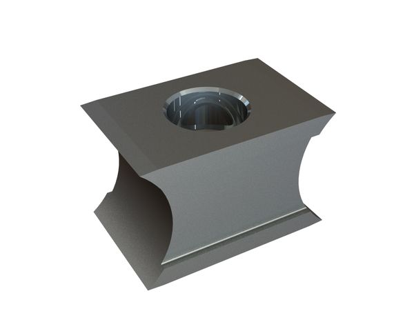 Cuchilla 61x40x40, filo de corte R25/5x4°, Premium Line, avellanado por ambos lados, versión W9 