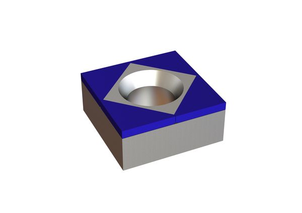 Cuchilla 65x65x28, Hybrid Line vanguardia 90°, calidad HM = H4 para Lindner Recyclingtech Lindner Micromat Plus 2500