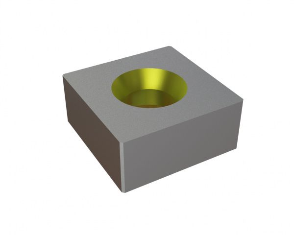 Cuchilla 87x87x38 Eco Line, avellanada en ambos lados, versión X para Lindner Recyclingtech Lindner Jupiter