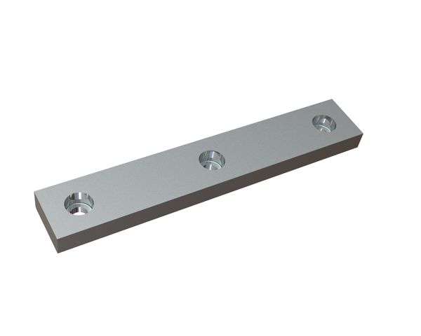 Cuchilla de estator 259x44x18 Premium Line, filo 90°, 3 perforaciones avellanadas, versión X para Previero 