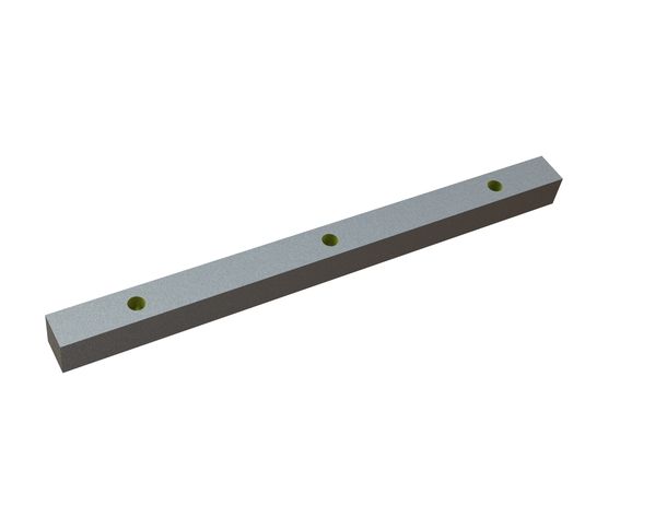 Cuchilla de estator 291x20x20 Eco Line, 3 perforaciones, rosca 3xM10, versión X para Zerma | AMIS 