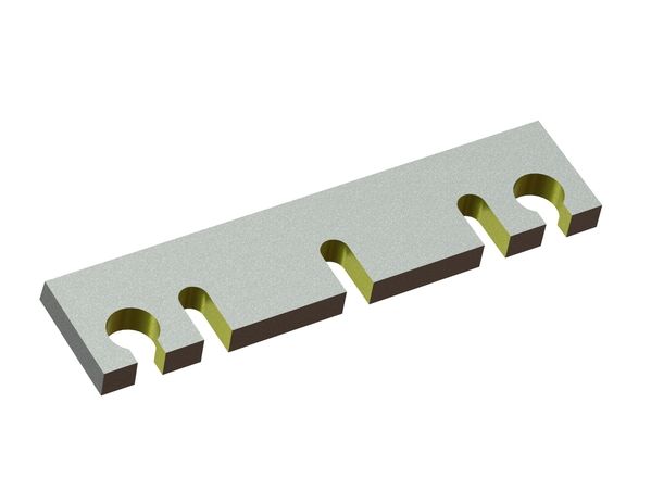 Cuchilla de estator 428x100x25 Eco Line, 3 rebajes, versión X para Zerma | AMIS 