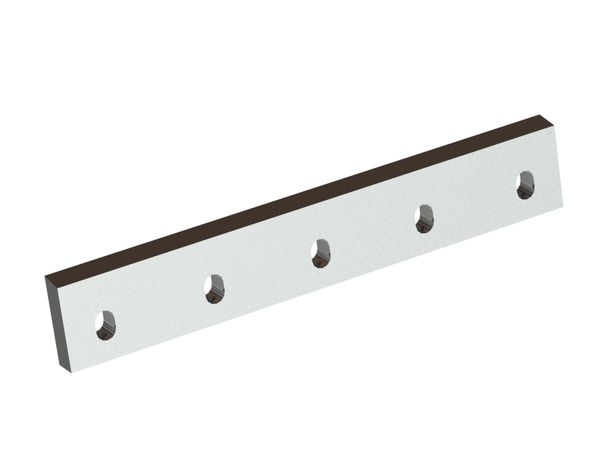 Cuchilla de estator 455x76x22 Premium Line, 5 agujeros oblongos, filo 80°, 5xM10, versión X para Tria 
