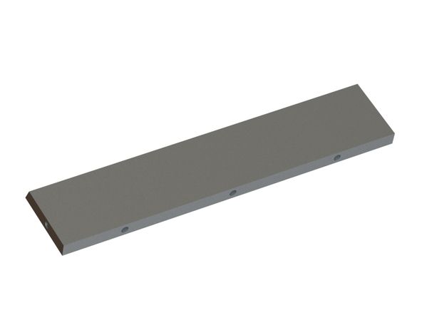 Cuchilla de estator 498x105x20 Premium Line, filo 70°, rosca 5xM12, versión X para Folcieri 