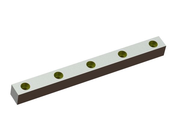 Cuchilla de estator 577x50x50 Eco Line, 5 perforaciones avellanadas para Herbold Meckesheim GmbH 