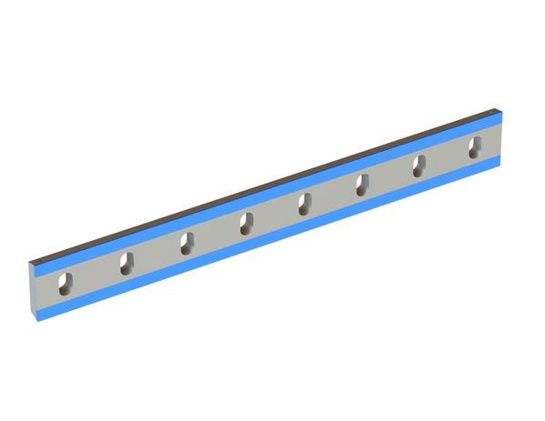 Cuchilla de estator 795x100x22, Hybrid Line, filo por ambos lados 75°, calidad de carburo H5 para Herbold Meckesheim GmbH 