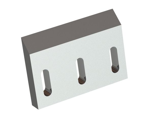 Cuchilla de rotor 200x140x27, Premium Line, 3 agujeros oblongos, 2x rosca M12, versión X 