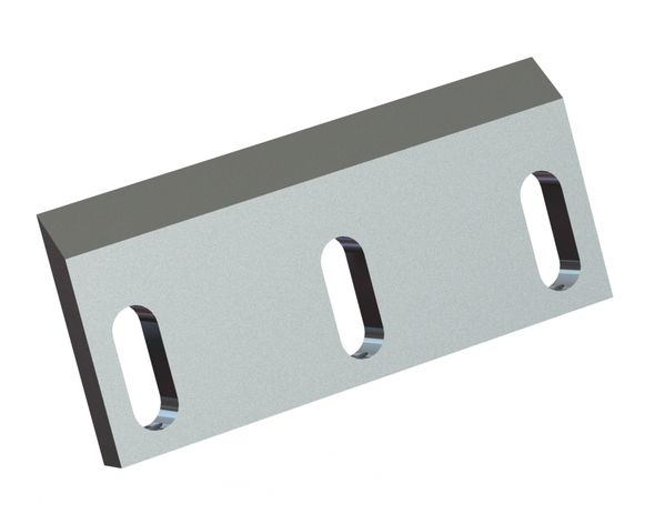 Cuchilla de rotor 244x110x19, Premium Line, 3 agujeros oblongos, filo 45°, 3x rosca M10, versión W 