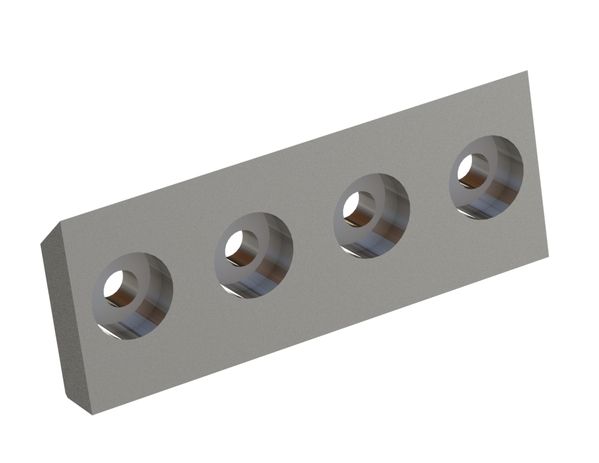 Cuchilla de rotor 286x111x32 PremiumCut, 4 perforaciones avellanadas, filo 55°, versión X para Cumberland 