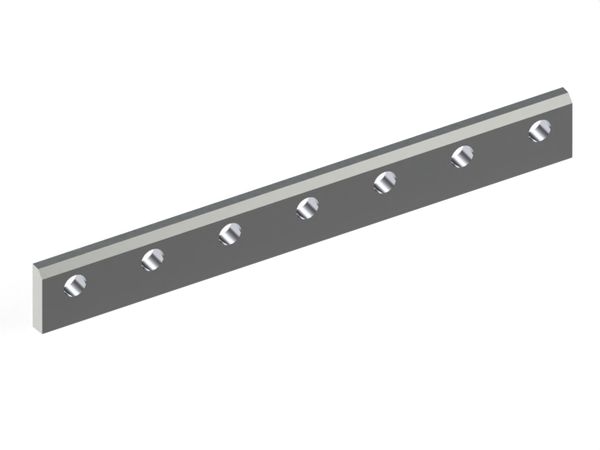 Cuchilla de rotor 608.8x77.2x19, 7 perforaciones Ø25.4, filo 82°, versión X 