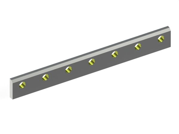 Cuchilla de rotor 608.8x77.2x19, 7 perforaciones Ø25.4, filo 82°, versión Y, Eco Line 