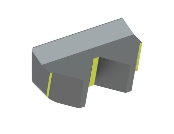 Cuchilla derecha 2T 160x101x69 Eco Line para Eldan Recycling A/S 