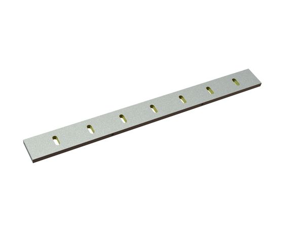 Cuchilla estator 1058x100x10, Eco Line, 7 ranuras, filo 90°, versión X para Hosokawa Alpine AG 