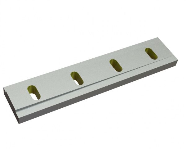 Cuchilla estator 500x105x34, Eco Line, 4 ranuras, versión X para Eldan Recycling Eldan FG 952