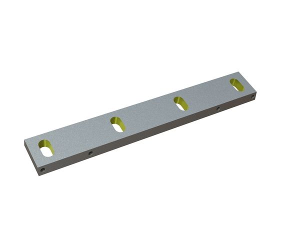 Cuchilla estator 510x78x22, Eco Line, 4 ranuras, filo 80°, versión Y para MeWa | Ehehalt | Andritz MeWa | THM Recycling Mewa USM 1000