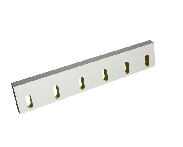 Cuchilla estator 520x96x22, StandardCut, 6 ranuras, filo 75°, versión X para Heinrich Dreher Maschinenbau 