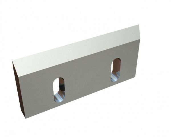 Cuchilla rotor derecha 210x90x20, PremiumCut, 2 ranuras, filo 7° (frontal)/50°, versión X para Hosokawa Alpine AG 