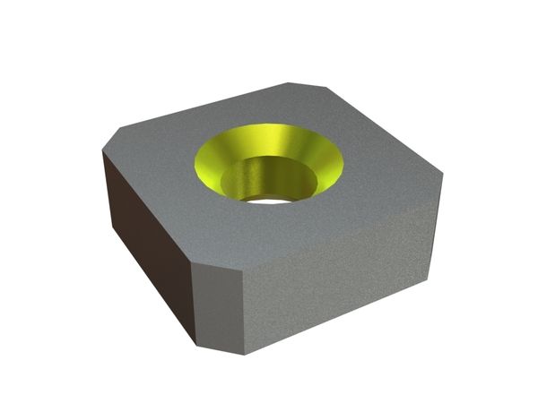 Cutting crown 110x110x40 Eco Line, 2 countersunk holes, X version for Vecoplan LLC (Retech) 