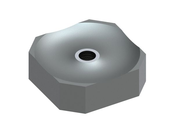 Cutting crown 120x120x40, PremiumCut, M24 thread, W version for Vecoplan LLC (Retech) 