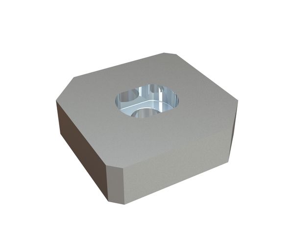 Cutting crown 149x149x40, PremiumCut, single-sided hole with slotted counterbore, X version for Bano Recycling s.r.l. 
