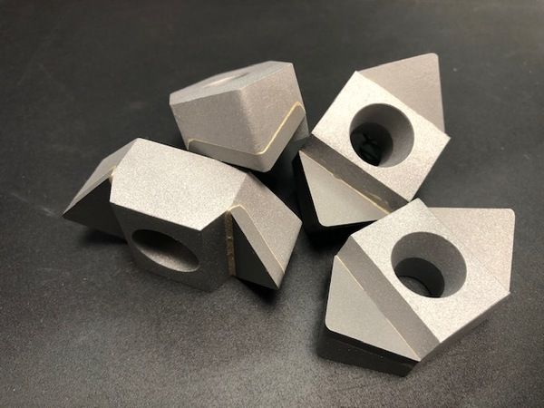 Cutting crown 38x38x28, Hybrid Line, cutting edge 25°, carbide grade H4, 1x conical countersink 30° for Wagner Shredder 