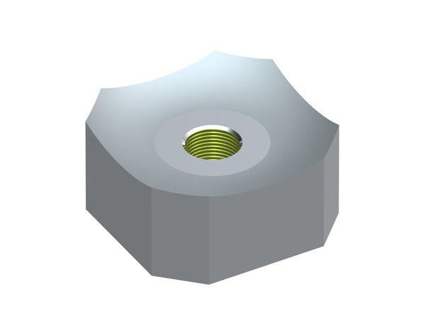 Cutting crown 40x40x20, Eco Line, M12 thread, X version for Vecoplan LLC (Retech) Vecoplan VAZ 1600 XL (Retech RG 62 XL)