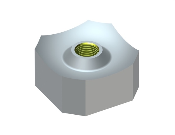 Cutting crown 40x40x20, Eco Line, M12 thread, X version for Vecoplan Vecoplan VAZ 1600