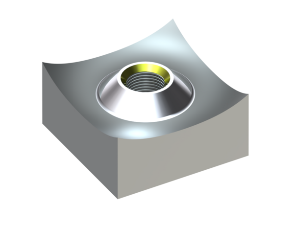 Cutting crown 40x40x20, Eco Line, M12 thread, X version for Vecoplan Vecoplan VAZ (mittlere Baureihe)