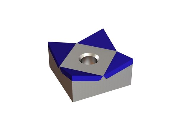 Cutting Crown 40x40x20 Hybrid Line edge 25°, M12, Carb-Qual = H4 for Vecoplan Vecoplan VAZ (kleine Baureihe)