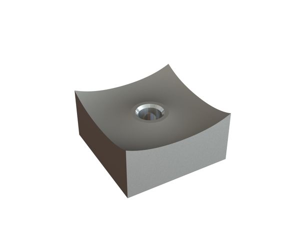 Cutting crown 40x40x20, Premium Line, M10 thread, X version for Vecoplan LLC (Retech) 