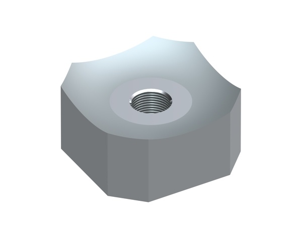 Cutting crown 40x40x20, Premium Line, M12 thread, X version for Vecoplan LLC (Retech) Vecoplan VAZ 1600 XL (Retech RG 62 XL)