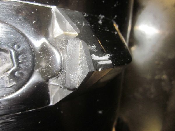 Cutting crown 43x43x20 Hybrid Line, cutting edge 25°, 30° conical countersink, carbide grade = H4 for Lindner Recyclingtech Lindner Universo