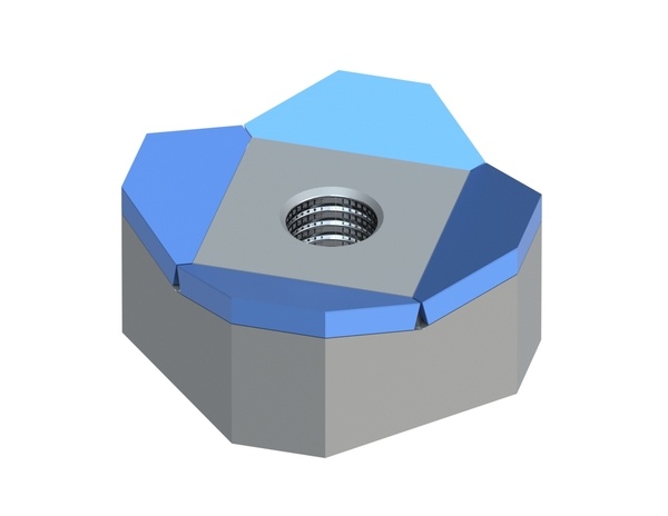 Cutting crown 60x60x30, Hybrid Line, cutting edge 20°, M18, carbide grade H4 for Vecoplan LLC (Retech) 