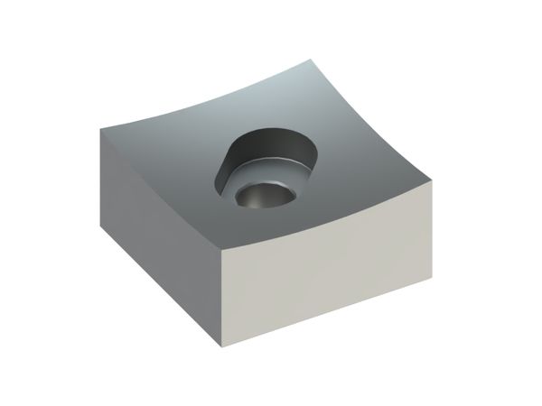 Cutting crown 60x60x30, Premium Line, hole Ø14 with slotted counterbore, X version for Bano Recycling s.r.l. 
