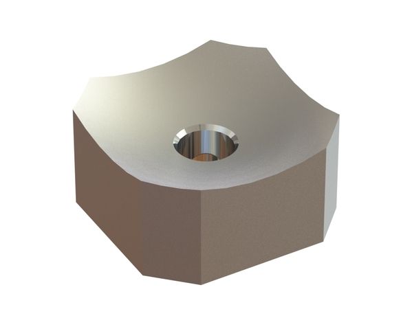 Cutting crown 60x60x30, PremiumCut, M18 thread, X version for Vecoplan LLC (Retech) 
